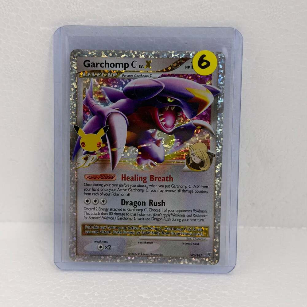 Garchomp C LV.X 145/147 Celebrations Classic Collection Holo Pokémon Card